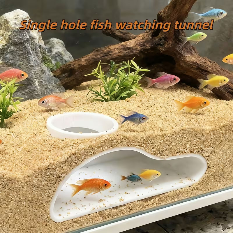 Aquasoil Substrate - Apcarium Fish Tunnel Hideout | Natural