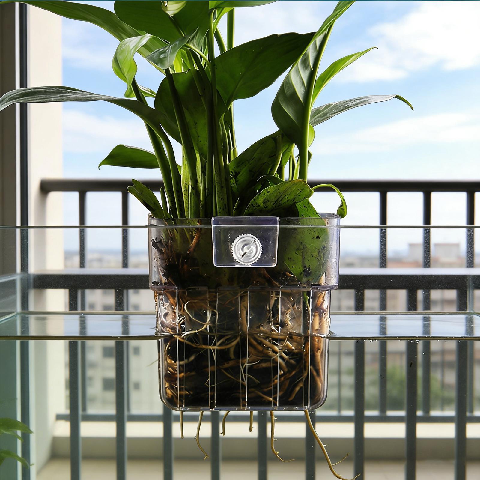 Transparent Hangable Aquarium  - đánh giá và giá Aquarium Plant Rings