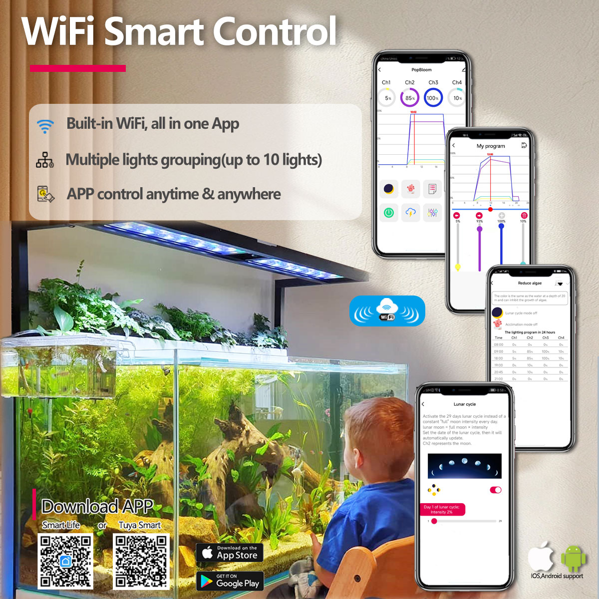 PopBloom H54 H75 WiFi Full Spe - đánh giá và giá Planted Aquarium Freshwater