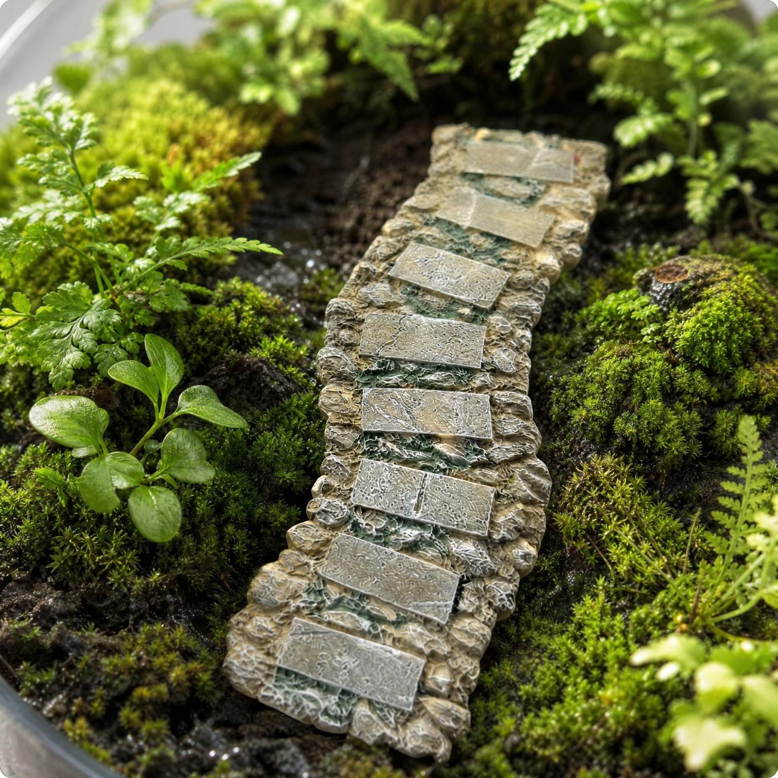 Miniature Stone Path Resin Pla - đánh giá và giá Aquarium Planted Set Up