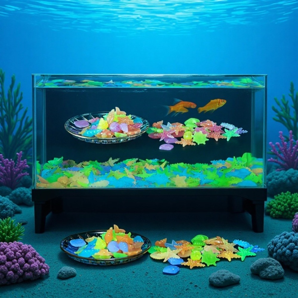 Glowing Luminous Ocean Stones  - đánh giá và giá Aquarium Planted Fish Tank
