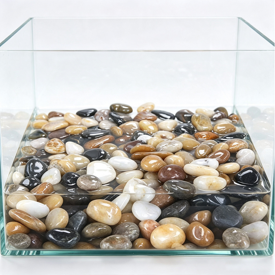 300-700g Smooth River Pebbles, - đánh giá và giá Aquarium Planted Fish Tank