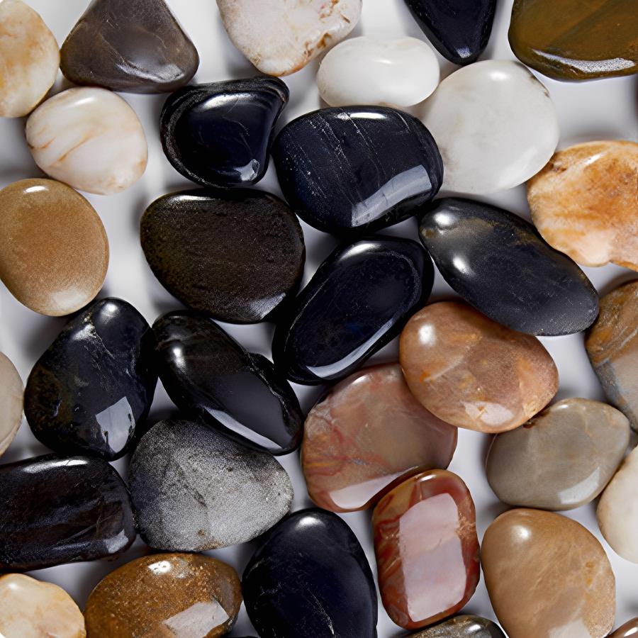 300-700g Smooth River Pebbles, - đánh giá và giá Aquarium Planted Fish Tank