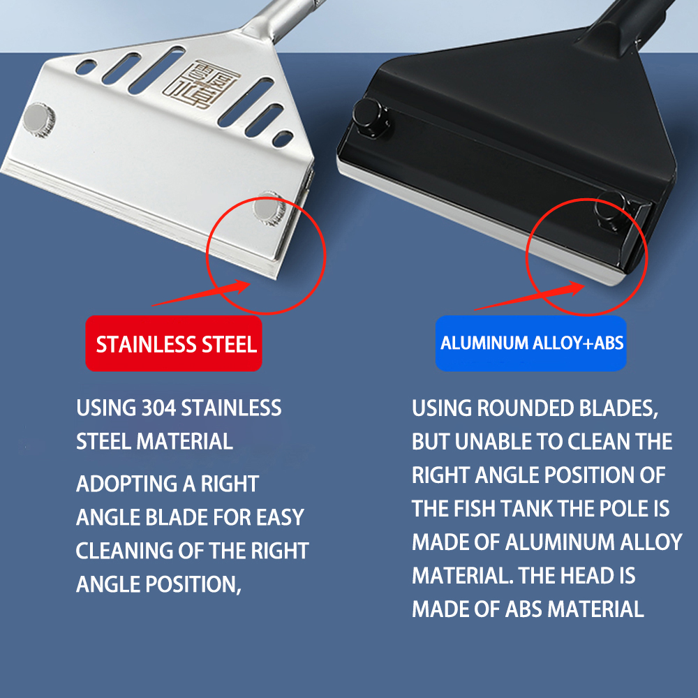 Stainless Steel Aquarium Fish  - đánh giá và giá Planted Aquarium Cleaning Kit