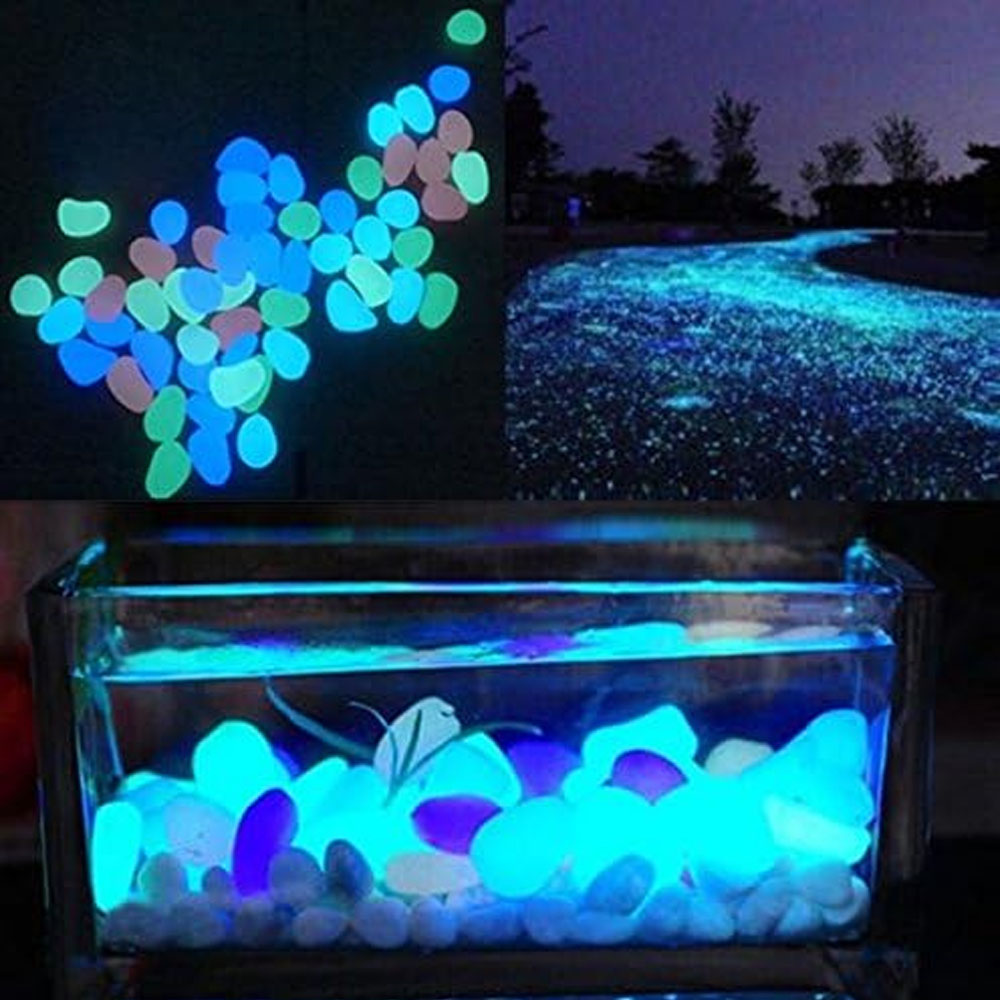 Fish Tank Rocks Glow Blue Pebb - đánh giá và giá Aquarium Planted Fish Tank