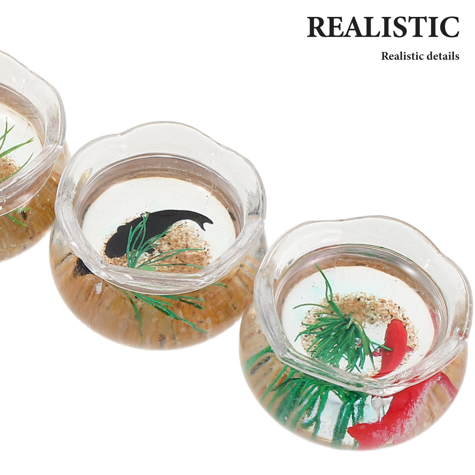 5Pcs Mini Fish Bowl Small Roun - đánh giá và giá Aquarium Plant Original