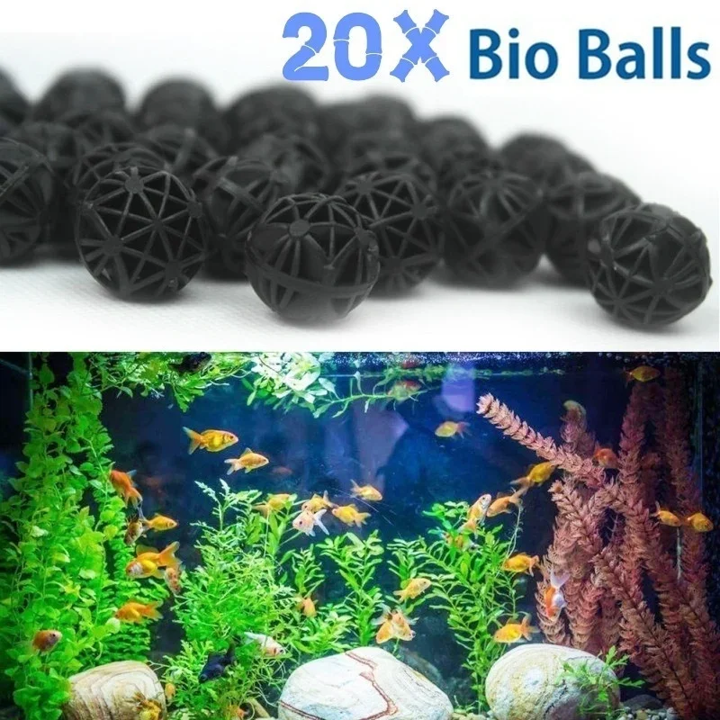 20Pcs 16mm Aquarium Bio Balls  - đánh giá và giá Planted Aquarium Freshwater